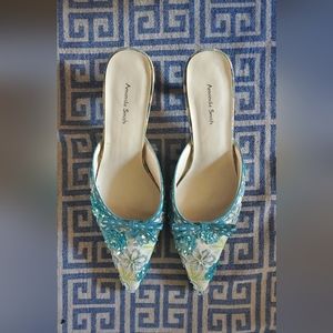 Amanda Smith 8m beaded shoes